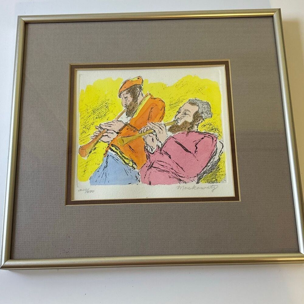 Ira Moskowitz signed #d 220/400 framed lithograph art jewish